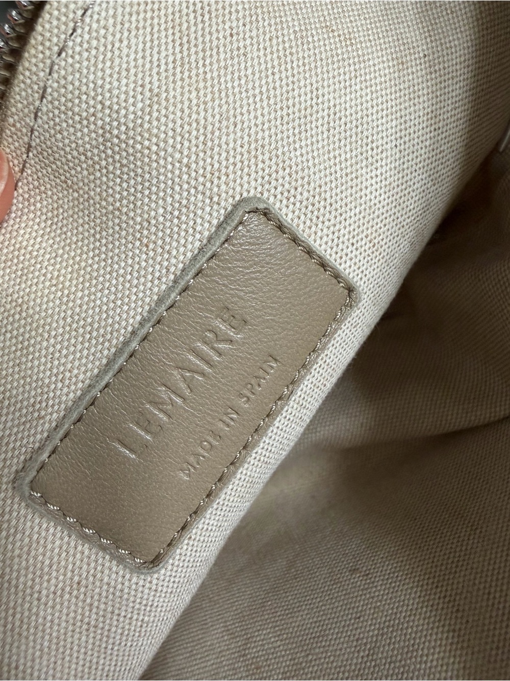 Lemaire small croissant bag - Beige - Picture 13 of 13